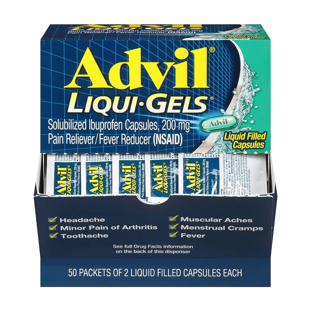 ADVIL LIQUI-GELS BOX OF 50/2'S