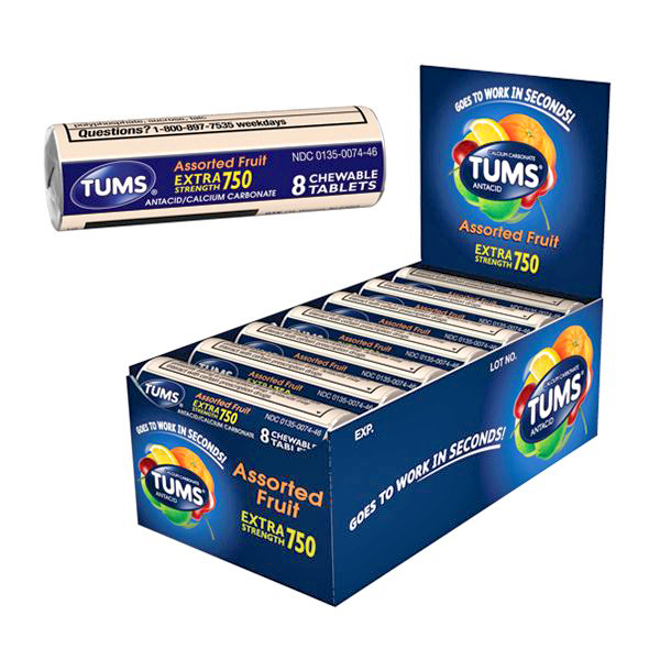 TUMS EX AST FRUIT 12CT12