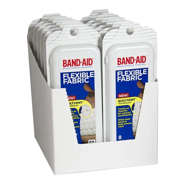 Band-Aid:Flexible Fabric - 3/4"" x 3"" / 1.9 cm x 7.6cm